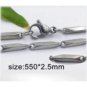 Řetízek Ocelový náhrdelník - Hmotnost: 21.4 g, 550*2.5mm