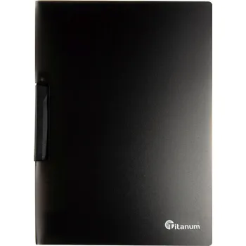 Desky se sponou, A4, černá matná průsvitná, 1ks