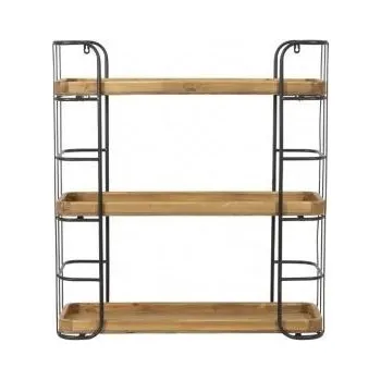 police Nástěnná police Zyra 3 - 70*22*77 cm