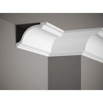 Podlahová lišta DOPRODEJ Stropní lišta hladká MDB156, 240 x 14,4 x 11,2 cm, Mardom