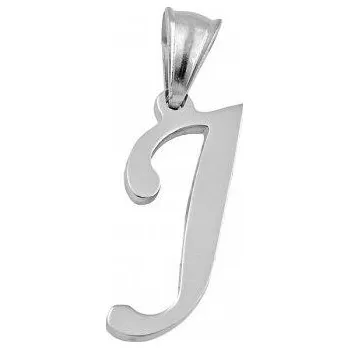 Přívěsek Písmeno J - ocelový přívěsek