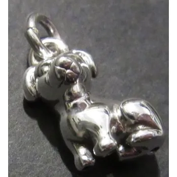 Přívěsek Pes trojrozměrný - přívěsek ze stříbra