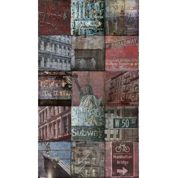 Fototapeta Vliesová obrazová tapeta New York Patchwork A40101, 159 x 280 cm, Enthusiast, Murals, Grandeco