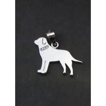 Přívěsek Pes - silueta - varianta 6 - přívěsek stříbrný