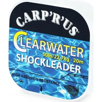 Rybářský vlasec Carp ´R´ Us Carp´R´Us fluorocarbon Clearwater Shockleader 50lb, 20m
