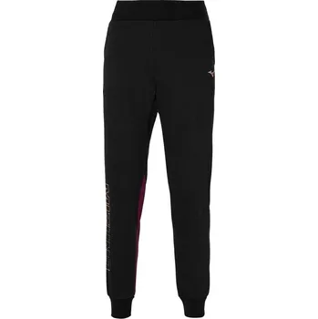 Dámské sportovní tepláky Mizuno Sweat pant / Black/Grape Wine Velikost: S