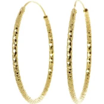 Náušnice Stříbrné pozlacené naušnice kruhy SVLE0216XD5G030