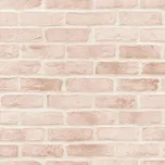 Vliesová tapeta na zeď, růžové cihly, cihlová zeď 139166, Paradise, Esta Home