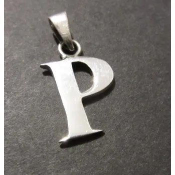 Přívěsek Písmeno P - přívěsek ze stříbra