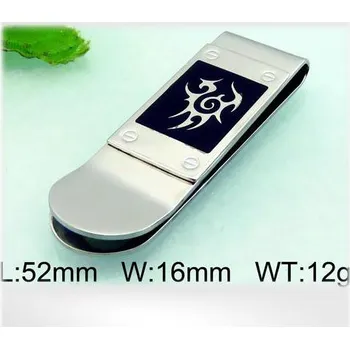 Spona na peníze Ocelová spona na peníze - s motivem abstraktním