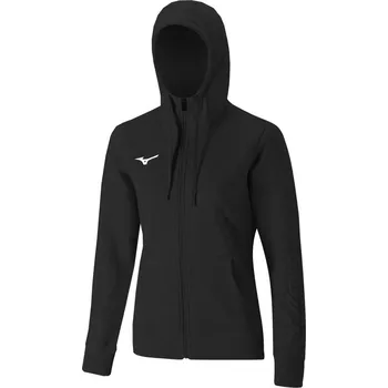 Dámská mikina Dámská mikina Mizuno Sweat FZ Hoodie W/Black Velikost: L