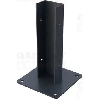 Příslušenství pro plot Plotýnka k sloupku 60x80mm ANTRACIT