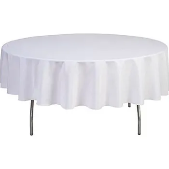 ubrus Bílý kulatý gastro ubrus průměr 180 cm Průměr: 180 cm s teflonovou úpravou