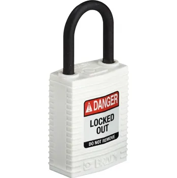 Visací zámek Nylonový zámek s nylonovým okem SafeKey kompakt,bílá,1 ks