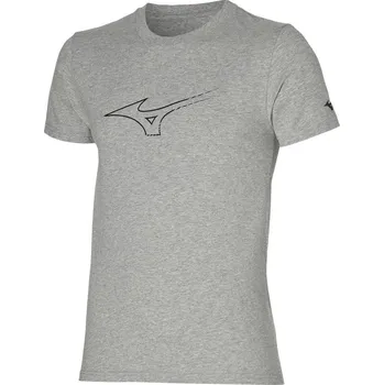Pánské sportovní tričko Mizuno Athletic RB Tee / Gray melange Velikost: S