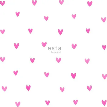 Tapeta Vliesová tapeta na zeď 138866, Srdíčka, FAB, Esta