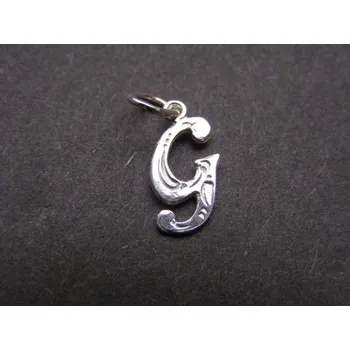 Přívěsek Písmenko G - stříbrný přívěsek