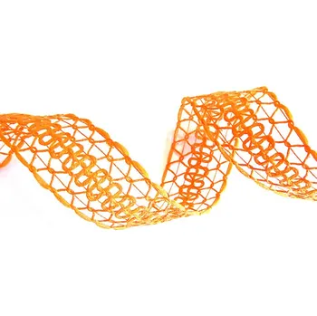 Stuha Ozdobná stuha, BOLONIA, 35 mm, oranžová, návin 10m/bal.