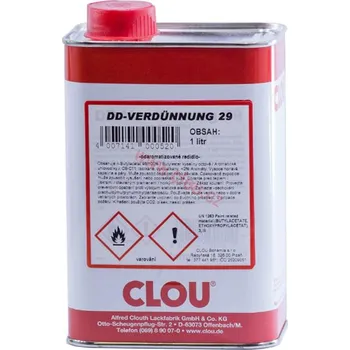 barva a nátěr na dřevo Clou DD-Verdünnung 29 (Ředidlo pro lak) Balení: 5L + dárek k objednávce nad 1000Kč