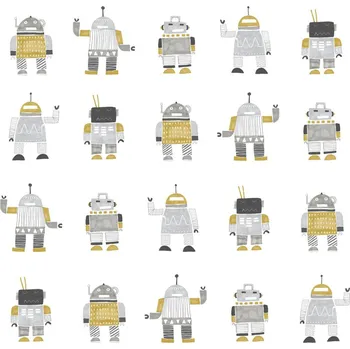 Tapeta Vliesová tapeta na zeď dětská, Roboti 138940, Little Bandits, Esta