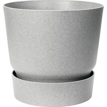 Květináč Květináč s podmiskou plastový elho greenville Ø 30 x 28 cm šedý