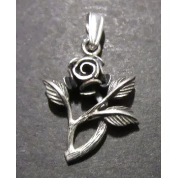 Přívěsek Růžička - stříbrný přívěsek