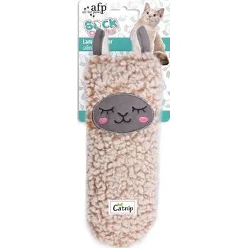 Hračka pro kočku AFP ponožka Sock Cuddler s lamou 20 cm