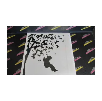 Samolepící dekorace SAMOLEPKA Interiér 006 pravá dítě na houpačce (17 - šedá) NA AUTO, NÁLEPKA, FÓLIE, POLEP, TUNING, VLASTNÍ TEXT, TISK, AUTOSAMOLEPKY.cz, POLEPY, OBRÁZEK, LOGO, SAMOLEPKY