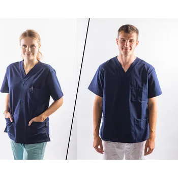 Zdravotnický oděv REFLI Unisex zdravotnická halena tmavě modrá S REFLIHNAVYS