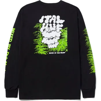 Pánské tričko huf Pánské triko dub master ls tee black
