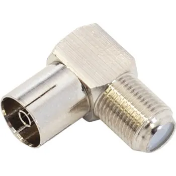 Spojka F (zdířka) / IEC (dutinka) - úhlová