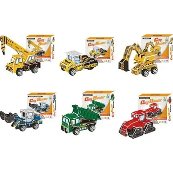 3D puzzle Modely 3D puzzle stavební stroje mix 17stavebni