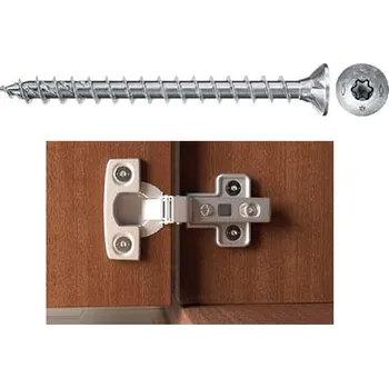 Stavební vrut FISCHER FPF II CTF (4,5 x 45 BC T20, bílý zinek / 5cks)