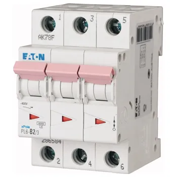 Jistič PL6-C16/3 jistič 3-P, C, 16A, 6kA, EATON