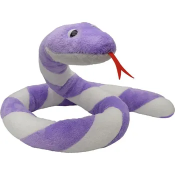 plyšák Moravská ústředna Had Suk 250 cm, fialovo-bílý