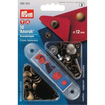 druk stiskací Anorak 12mm staromosaz 10ks