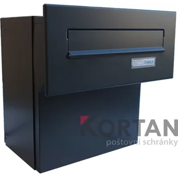 Poštovní schránka 1x poštovní schránka F-042 k zazdění do sloupku + čelní deska se jmenovkou ČD-1