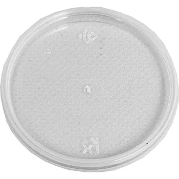 Jednorázové nádobí víčko na kelímek osmihran 365 ml, PP - transparentní