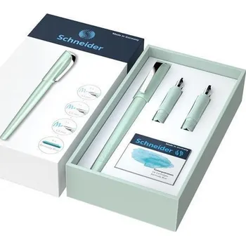 SCHNEIDER Plnicí pero Callissima, mátově zelené, dárková sada, 1,1 mm, dárek: 1,5 a 1,8 mm hrot SCHNEIDER 14 223802