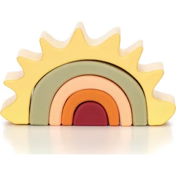 Dřevěná hračka Free2PLAY Silikonová skládačka Sluníčko