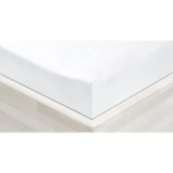 Prostěradlo Jersey napínací prostěradlo JR-031 Bílé 200 x 220 - výška 20 cm