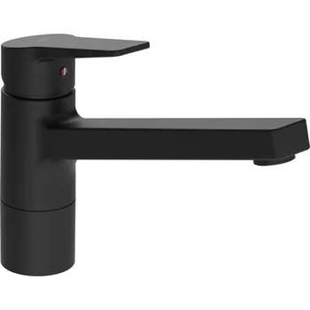 Vodovodní baterie Hansatwist Protect - páková dřezová baterie, černá 0914228333