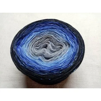 Příze Luna 3-nitka 1000m s lurexem (Duhové klubko s lurexem Luna)