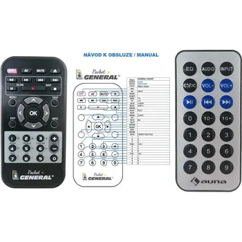 General AUNA AMP-218BT - náhradní dálkový ovladač