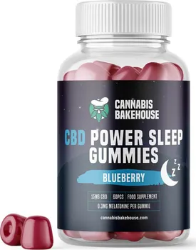 CBD Cannabis Bakehouse CBD Power Sleep Gummies Blueberry 15 mg 60 ks
