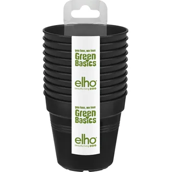 Květináč Květináč Green Basics - GROWPOT (set 10 ks) - living black 7,5 cm