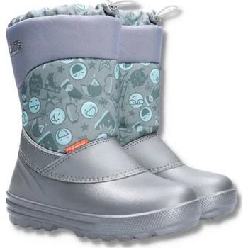 Chlapecké sněhule Dětské zimní sněhule DEMAR Alex 1200 C stříbrné Velikost 27