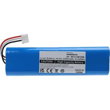 TopTechnology Baterie Ecovacs S01-LI-148-2600 2200mAh 14,4V Li-Ion, náhradní kvalitní akumulátor pro robotické vysavače řady Deebot N5, N8, Ozmo 920 - 960 a další