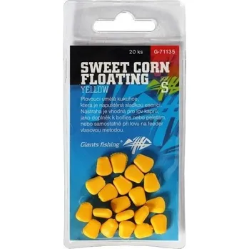 Umělá nástraha 20ks - Umělá Kukuřice Giants Fishing Sweet Corn Floating Yellow Velikost S