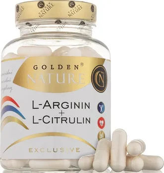 Aminokyselina Golden Nature Exclusive L-Arginin + L-Citrulin 100 cps.
